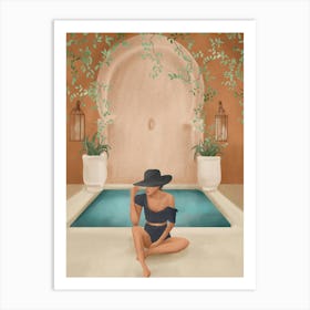 Weekend at my Pool II Art Print