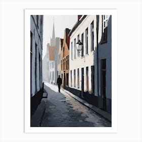 Street In Bruges Art Print