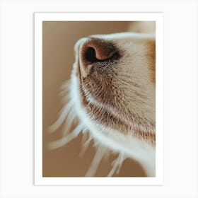 Close Up Of A Dog'S Nose.Generated AI. Art Print 2 Art Print