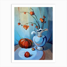 Still Life With Pumpkins Art Print