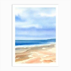 Manly Beach 3, Australia Watercolour Art Print
