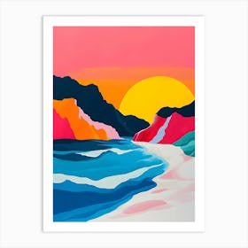 Sunset At The Beach 7 Art Print