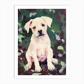 A French Bulldog Dog Painting, Impressionist 3 Art Print