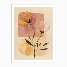 Cologne Flower Market Boho Minimalist Style Art Print