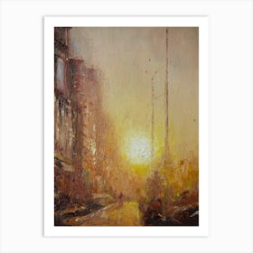 Morning city Art Print