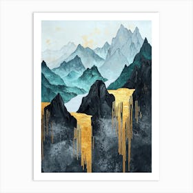 Annapurna Mist Dreamlike Majesty Art Print