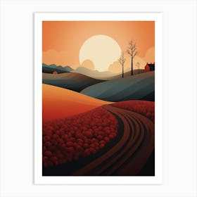 Rural Abstract Minimalist 5 Art Print