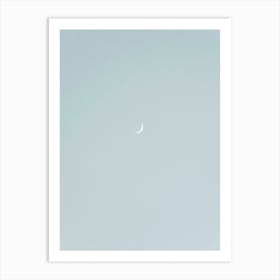 Santorini Moon Art Print