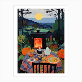 Summer Dinner Party Art Print