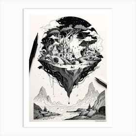 Castle In The Sky 1 Art Print