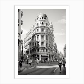 Valencia, Spain, Black And White Analogue Photography 1 Art Print