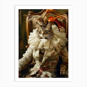 Cat In Costume 3 Art Print