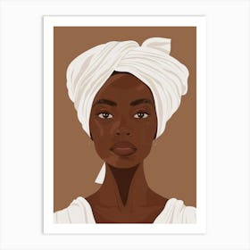 Portrait Of African American Woman 12 Art Print