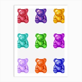 Gummy Bears Art Print