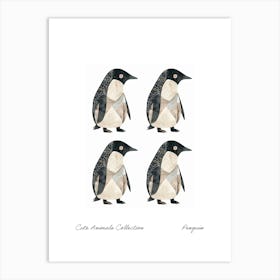 Cute Animals Collection Penguin 2 Art Print