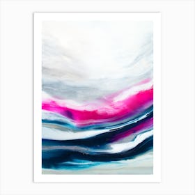 Fuschia Wave 2 Art Print
