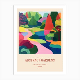 Colourful Gardens Chiswick House Gardens United Kingdom 1 Red Poster Art Print