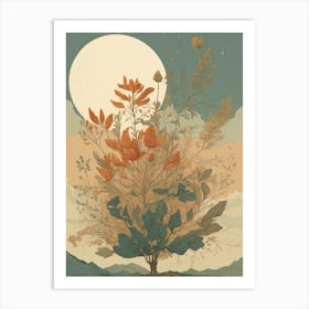 Moonlight Tree Art Print