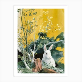 White Rabbit Art Print