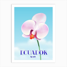 Ecuador By Air Travel poster Art Print