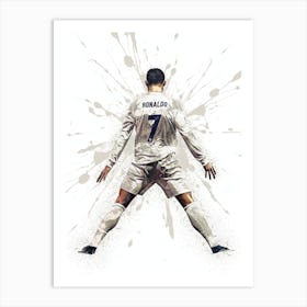 Cristiano Ronaldo Real Madrid 1 Art Print