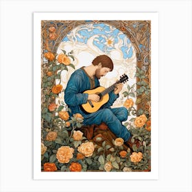 Man With A Guitar Art Print