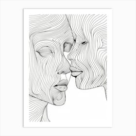 Line Art Intricate Simplicity 7 Art Print