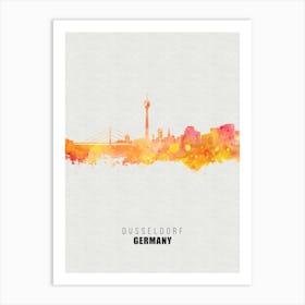 Dusseldorf Germany City watercolor Art Print