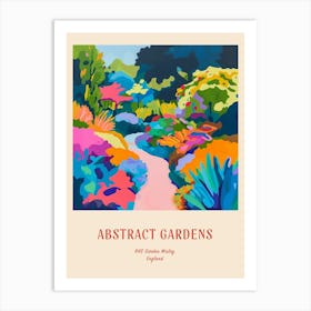 Colourful Gardens Rhs Garden Wisley United Kingdom 1 Red Poster Art Print