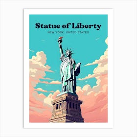 Statue of Liberty New York Lady Liberty Travel Art Art Print