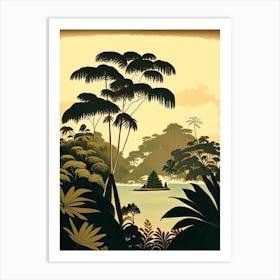 Raja Ampat Indonesia Rousseau Inspired Tropical Destination Art Print