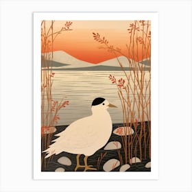 Bird Illustration Coot 1 Art Print