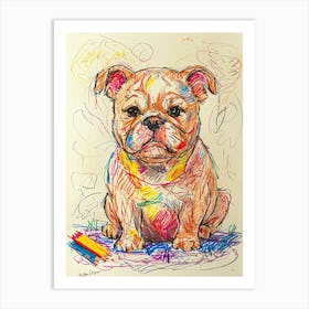 Bulldog Art Print