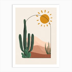 Cactus In The Desert 63 Art Print