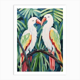 Two Parrots Art Print