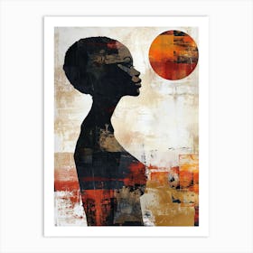 Boho Essence; African Woman Art Print