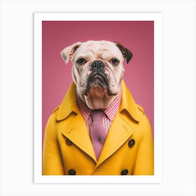 A Bulldog Dog 5 Art Print