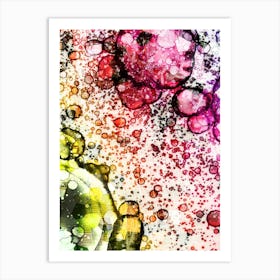 Abstraction Modern Art Colored Balls Art Print