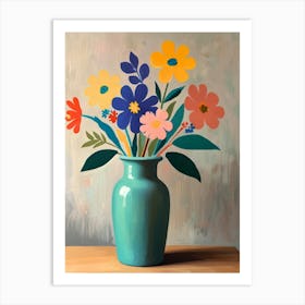 Flowers In A Vase 42 Art Print