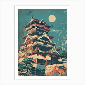 Kanazawa Castle Mid Century Modern 1 Art Print