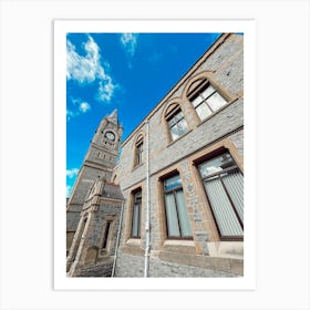 Building With Clock Tower Art Print