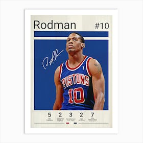 Dennis Rodman Art Print