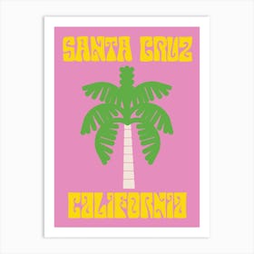 Santa Cruz California Palm Art Print