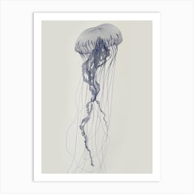 Beach Wall Art Coastal Wall Art Ocean Inspired Style Beach House Decor Surf Poster California Art Jellyfish Art Print