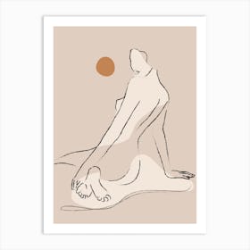 Nude Beige Art Print