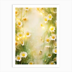 Daisy Background 3 Art Print