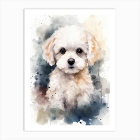 Watercolor Of A Dog Art Print