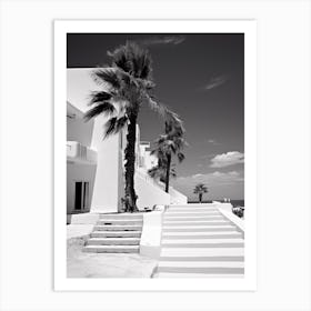 Ibiza, Spain, Mediterranean Black And White Photography Analogue 2 Art Print