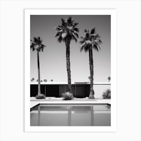 Palm Springs, Black And White Analogue Photograph 1 Art Print