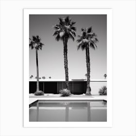 Palm Springs Black And White Analogue Photograph 1 Art Print